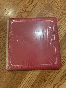 NIP Creative Memories Cranberry Red Premiere Coverset 12x12 NLA w pages silver - Picture 1 of 5