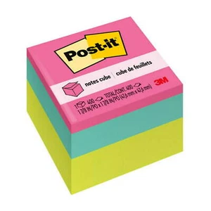 Post-it Notes Cube, Bright Colors, 1 7/8 in x 1 7/8 in, 1 Cube - Picture 1 of 6