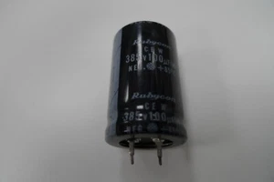 100uF 385V Electrolytic Capacitor Radial Rubycon Tested CEW - Picture 1 of 18