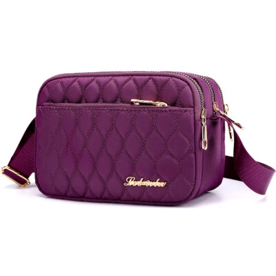 Bandolera Bolso de Hombro Impermeable Nylon Bolso de Mano Pequeño Teléfono Celular Cartera Billetera EE. UU. Foto 1 de 4