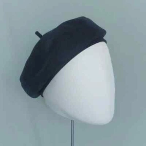 Iona Montgomery Millinery, Navy Silk Crepe Beret, Size M 58cm, RRP £130 BNWOT - Picture 1 of 4
