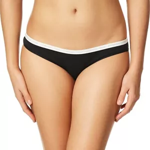 BIKINI singolo Calvin Klein DONNA (LARGE) CK One cotone nuovo con etichette Qd3785 - NERO - Foto 1 di 5