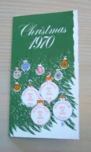 SC #1414, 1415- 1418 - 1970 Weihnachtsfeier Andenken - Ersttagsausgabe - Bild 1 von 2