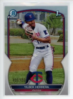 2023 Bowman Chrome Prospects Refractor #BCP-86 Yilber Herrera Twins /499 - Image 1 of 2
