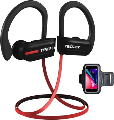 Tenergy T20 Wireless Bluetooth Earphones IPX7 Earbuds Headphone & Bonus Armband - Image 1 of 4