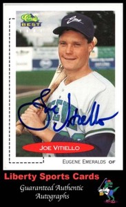1991 Classic Best Joe Vitiello #404 Authentic Autographed Card Eugene Emeralds