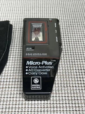General Electric GE 3-5336A Micro-Plus Voice Activated Microcassette Recorder - Image 1 of 4