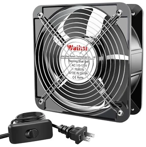 200mm Muffin Fan - High Airflow, Quiet Operation for Indoor Cooling - Picture 1 of 9