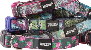 ๐*LOT OF 2* Friends Forever Dog Collar LARGE Paisley 18-26" DOUBLE LAYER TUFF๐ - Picture 1 of 12