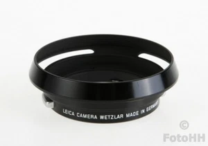 MUY RARO Y ORIGINAL LEICA 35mm / 2.0 ASPH. ¡PARASOL DE LATÓN EN PINTURA NEGRA!!! - Imagen 1 de 12