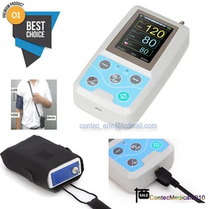 24h NIBP Holter Ambulatory Blood Pressure Monitor +Software sphygmomanometer - Picture 1 of 9