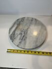 White Marble Turnable Display Lazy Susan, Modern Tabletop Food Serving Tray