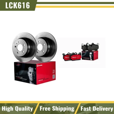 Juego de rotores de freno traseros Brembo y pastillas de freno de cerámica para BMW 135i 2011 Foto 1 de 4