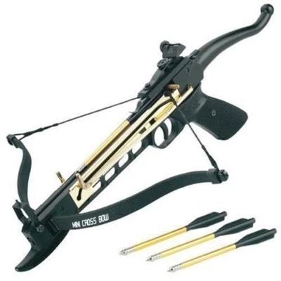 Pistola de ballesta táctica autoacogedora Metal Cobra 80 lb dibujo juego pequeño caza Foto 1 de 2