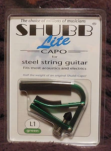 Shubb L1 Lite for Steel String in Green Aluminum NIB FREE Shipping - Picture 1 of 2