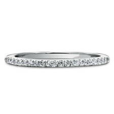 BERRICLE Sterling Silver Cubic Zirconia CZ Wedding Half Eternity Band Ring 750-h