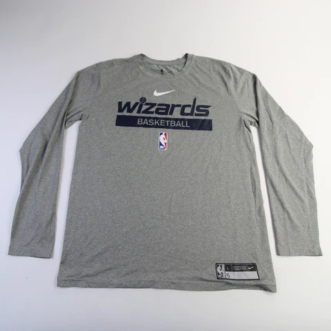 Washington Wizards Nike NBA Authentics Nike Tee Long Sleeve Shirt Men's Used Cover