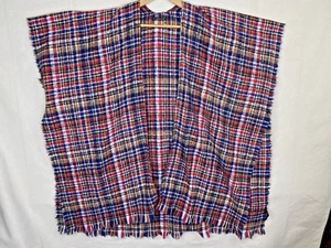 Plaid Poncho Do Everything in Love Anthropologie Women One Size Shawl Wrap Cozy - Picture 1 of 8