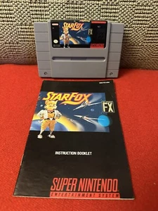¡Auténtico carro SNES StarFox (Super Nintendo) con manual! - Imagen 1 de 5