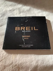 BREIL MILANO CHRONO OS20 Instruction Manual NOS - Foto 1 di 4