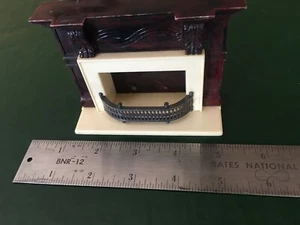 Vintage 1940’s tin dollhouse accessory fireplace made with three colors plastic - Picture 1 of 3