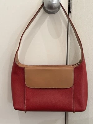 Bolso de hombro hobo de cuero rojo de diseño de Tusk. NUEVO SIN ETIQUETAS. Minoristas: $298 Foto 1 de 4