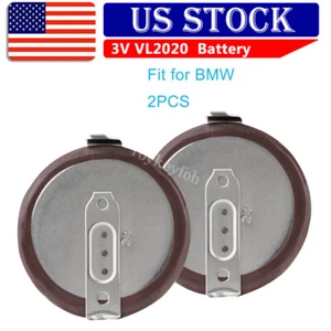 2PCS VL2020 Battery for Select BMW E38 E46 E60 E90 Key Fobs - Picture 1 of 7