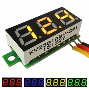 10Pc Mini DC 0-100V 0.28" 3-Digital Voltmeter LED Voltage Panel Meter 3-WiresZng - Picture 1 of 18