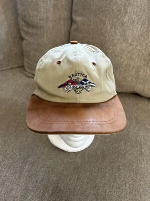 Gorra Nautica "cuero" ala clase J carreras vela bronceada Foto 1 de 4