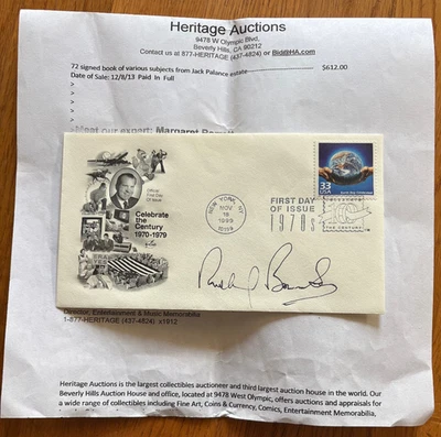 RICHARD BRANSON AUTOGRAPHED "EARTH DAY CELEBRATED" 1999 FIRST DAY COVER ENVELOPE - Image 1 of 2