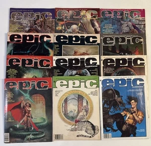 Epic Illustrated low/mid grade LOT OF 12 ISSUES 1980-1985 Marvel Magazine - Bild 1 von 7
