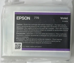 New Genuine Epson 770 Violet Ink Cartridges Bag SureColor P700 - Bild 1 von 2