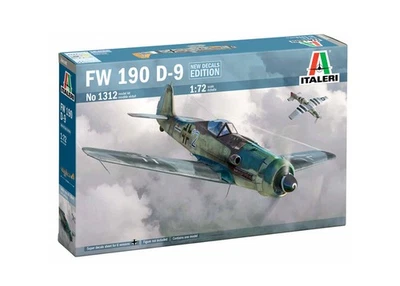 FOCKE WULF FW 190 D-9 Luftwaffe WWII (6 Décos) - ITALERI 1/72 PLASTIC KIT - Photo 1/2
