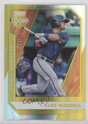 2021 Panini Elite Extra Edition Prime Numbers Gold /24 Luke Waddell #157 - Image 1 of 2