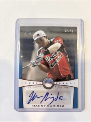 Manny Ramirez Jr .2013 Leaf Power Showcase Ruby Version #d Card RC 42/50 - Image 1 of 2