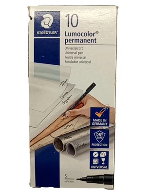 Staedtler Lumocolor permanent Marker Universalstift S 0.4mm Lila 10 Stück - Bild 1 von 4