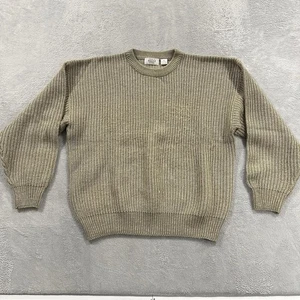 Maglione Pullover Vintage Sears The Men's Store Uomo XL Beige 100% Acrilico Y2K - Foto 1 di 7