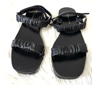 Anthropologie Sandali donna neri taglia 8,5 (Eur39) cinturino posteriore - Foto 1 di 9