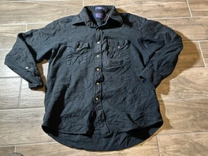 Camisa de campamento vintage Pendleton de lana virgen abotonada XL franela azul occidental - Imagen 1 de 6