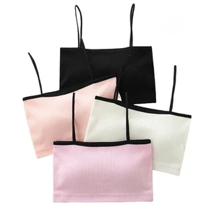 2pc Girls Bra Chest Underwear Comfortable Puberty Teenage Training Bras Tube Top - Picture 1 of 17