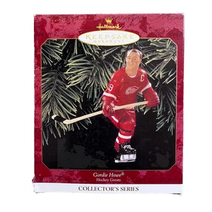 VTG NIB 1999 Hallmark Keepsake Detroit Red Wings Gordie Howe Christmas Ornament - Picture 1 of 8
