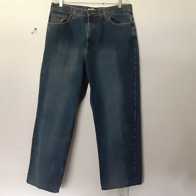 Mens The Original LEI Blue Denim Jeans Size 38x32 Distressed READ - Image 1 of 4