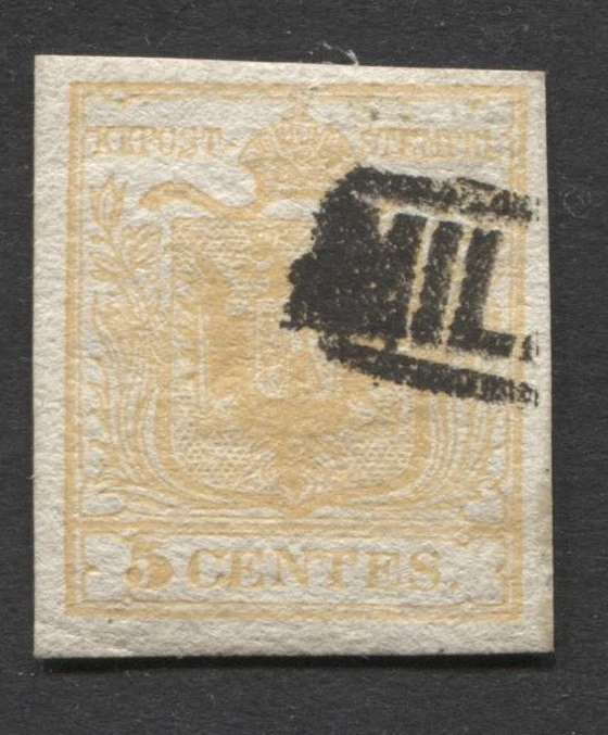 5 centesimi, annullo Milano (rif. 407) - Imagen 1 de 1