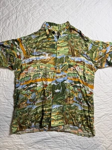 Reyn Spooner Guy Buffet Herren Hawaiihemd Mehrfarbig Scenic Print Herren XL - Bild 1 von 7
