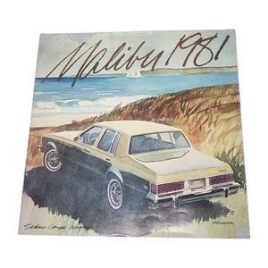 1981 Chevy Malibu Deluxe Auto Sales Brochure Multi-page Color Photographs - Picture 1 of 6