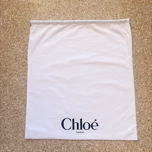 CHLOE Paris Authentic Empty Fabric Drawstring Dust Bag White ( 23"x21" ) B-233 - Picture 1 of 6