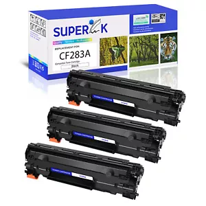 Toner 3PK CF283A 83A pour multifonction HP LaserJet Pro M125a M125ra M125nw M125rnw M126a - Photo 1/24