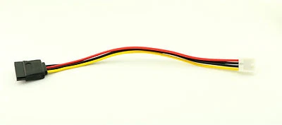 1pc 15-Pin SATA Female to 4-Pin Floppy FDD Female Power Converter Adapter Cable - Image 1 of 4