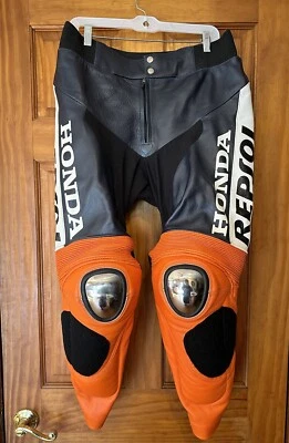 Pantalones de moto Dani Pedrosa Honda Repsol acolchados de cuero rendimiento • 40 (M) Foto 1 de 4