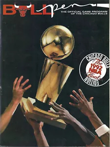 1991-92 NBA Finals Program Chicago Bulls vs Portland Trailblazers (+ Bonus) - Picture 1 of 2